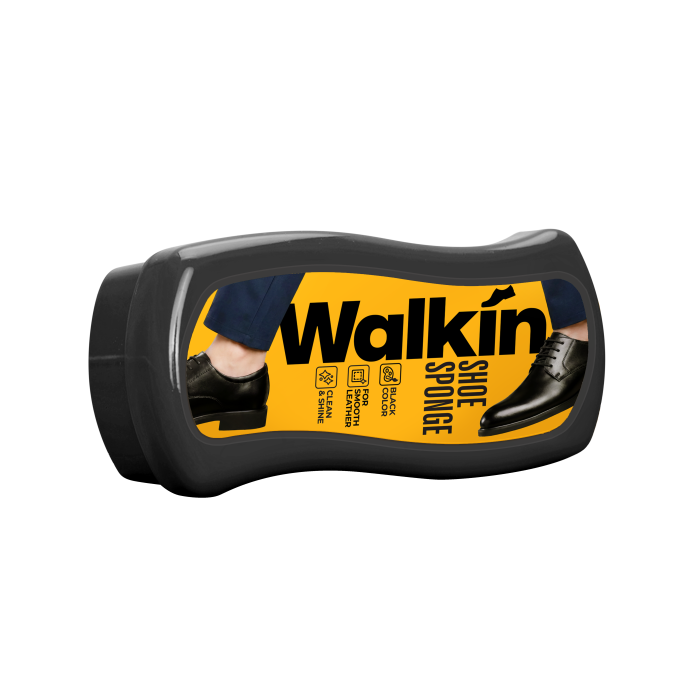 Придбати Губка для взуття з гладкої шкіри Walkin Чорна, 38000125 доставка по Україні