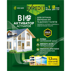 Expedit Біоактиватор для септиків, вигрібних ям та дачних туалетів, саше 20 г.
