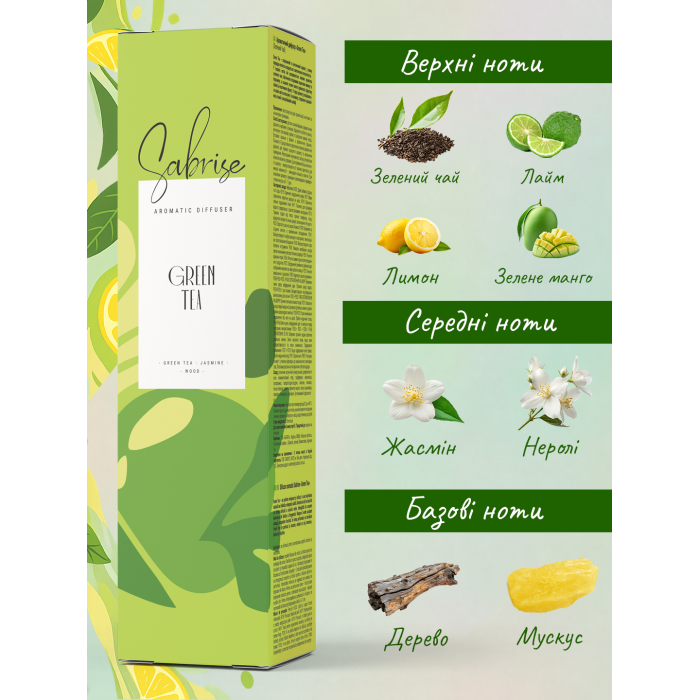 Купити Аромадифузор  Green Tea Sabrise, 38000631 відправка по Україні