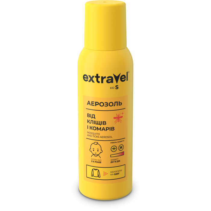 Купити Аерозоль на дитячий одяг від кліщів та комарів Extravel Kids 100 мл, 38000307 доставка по Україні