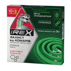 Спіраль від комарів IREX, 10 + 2 в подарунок