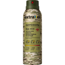 Аерозоль від усіх комах-кровопивць та кліщів Extravel Military, 170 мл