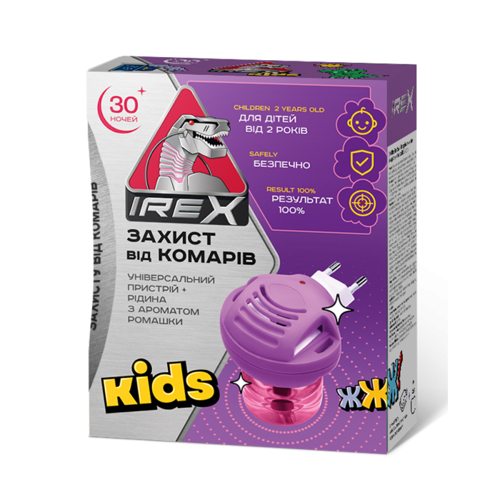 Замовити Комплект від комарів IREX Kids 30 ночей, 38000336 доставка по Україні