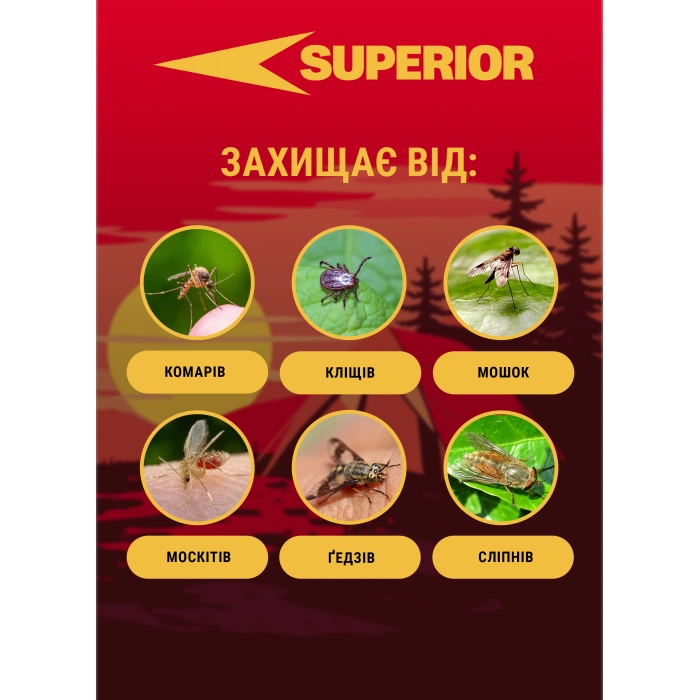 Замовити Аерозоль від усіх літаючих комах-кровопивць та кліщів Extravel Superior 100 мл, 38000309 доставка по Україні