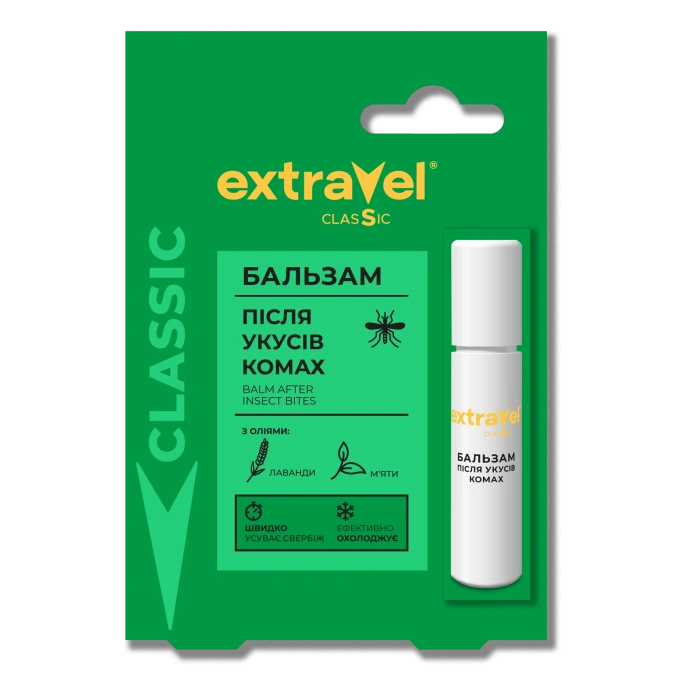Купити Бальзам після укусів Extravel Classic 7 мл, 38000239 доставка по Україні
